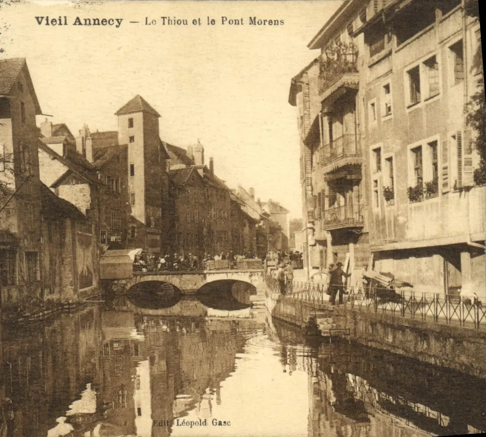 Annecy — Le Thiou und der Pont Morens — Edit Léopold Gasc - Vorderseite