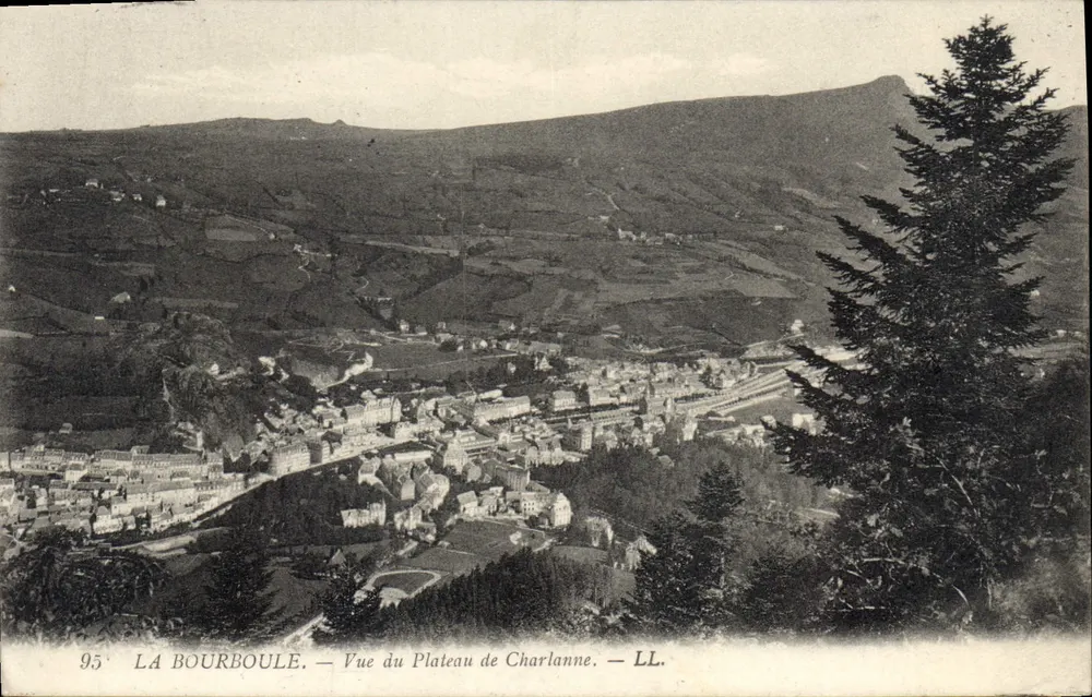 La Bourboule — Ansicht des Plateau de Charlanne — LL. — N° 95 - Vorderseite