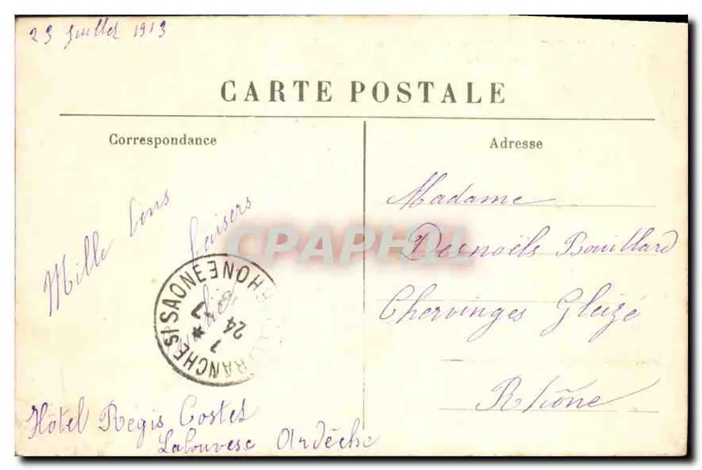 La Louvesc - See Grand Lieu und allgemeiner Blick — Le Fuy, Verlag - Rückseite