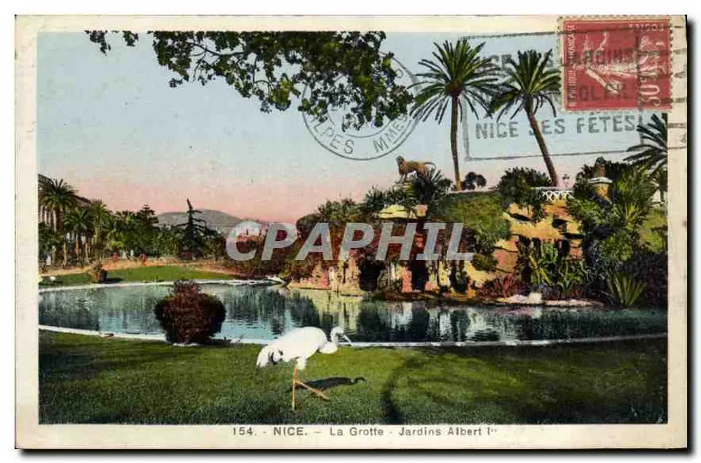 Nice - A Gruta - Jardins Albert Ier — L. Gilletta e Cie, editor - Frente