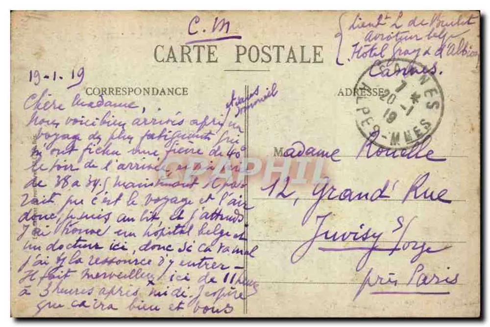 Costa do Azul — De NICE a CANNES, GRASSE, ST-RAPHAEL e FRÉJUS — Edição Giletta - Verso