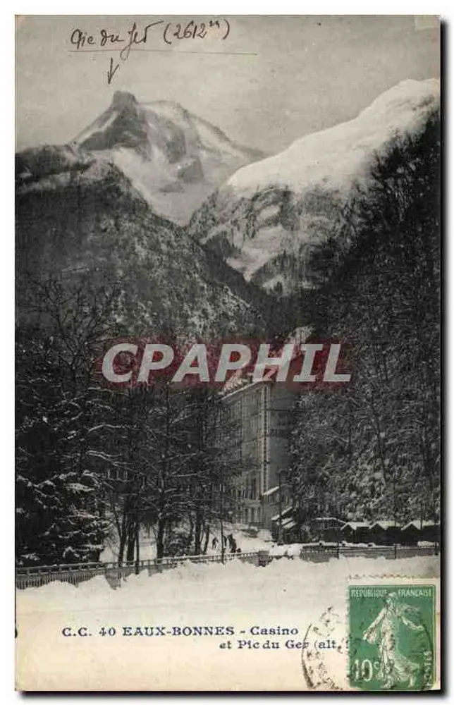 C.C. 40 EAUX-BONNES - Casino e Pic du Ger (alt. 2612 m) - Frente