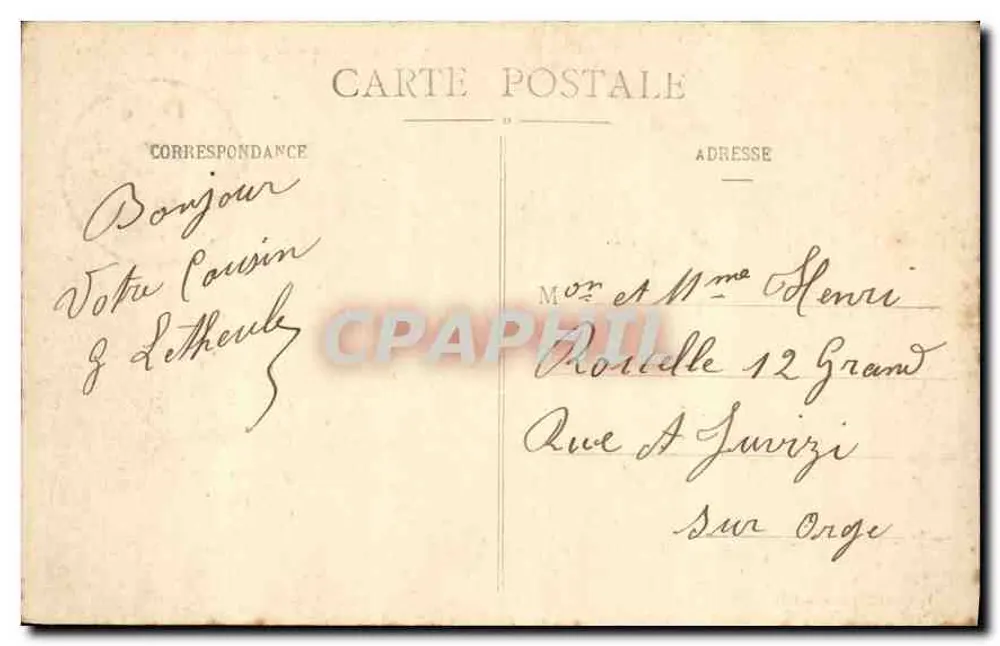 Lager von Sissonne (Aisne) — Panoramablick vom Flugzeug (IV) — Lachèze, Verlag - Rückseite