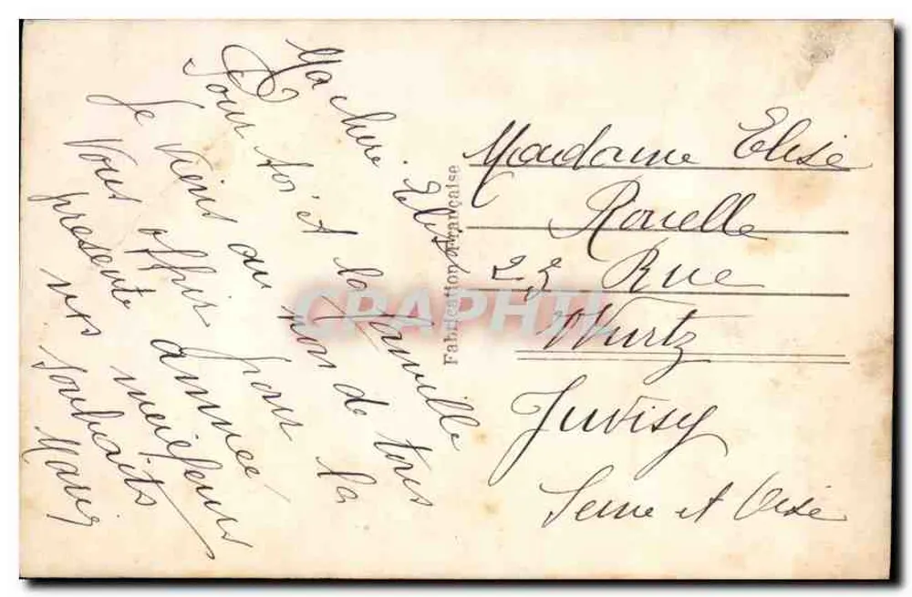 Ano Feliz — decoração de hortênsias e rosas — SAP Paris 2192 - Verso
