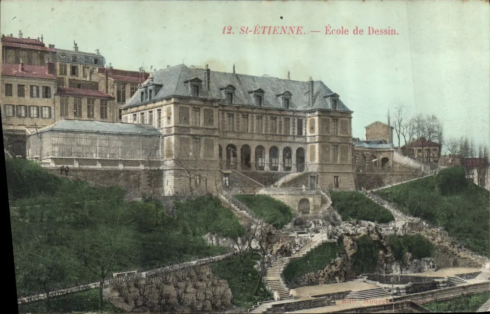 St-Étienne — Escola de Desenho — Édit. Nouvel - Frente