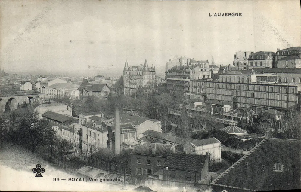 Royat — Vista geral — L'Auvergne, editor C&C n°99 - Frente