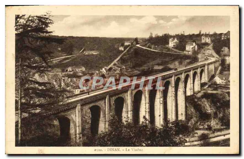 Dinan - Le Viaduc — Bilhete postal antigo n° 2122, éditeur Laurent-Neu-Édanes - Frente