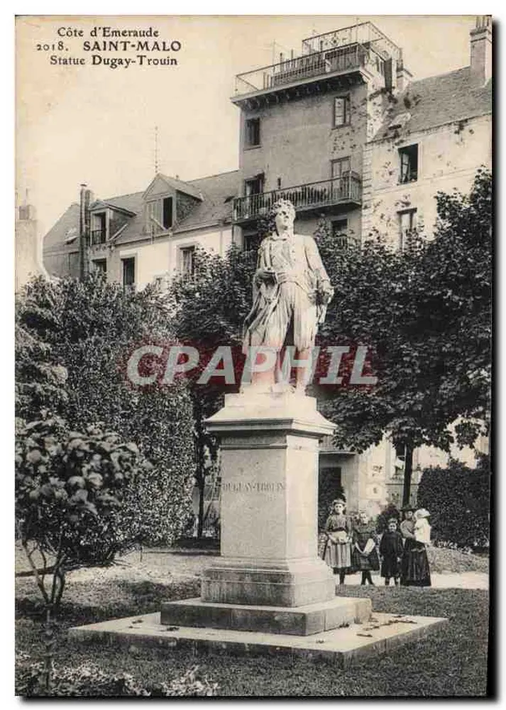 Statue Dugay-Trouin — Côte d'Émeraude, Saint-Malo — unbekannter Verleger, Seriennummer nicht sichtbar - Vorderseite
