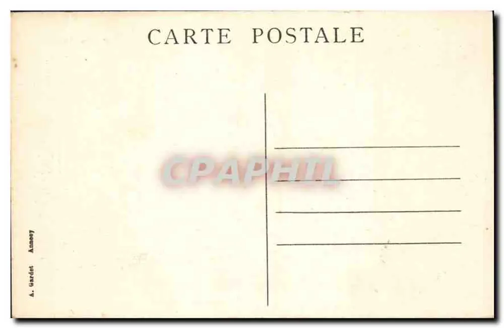 Annecy — Palast der Insel — Alte Viertel — A. Gardet - Rückseite