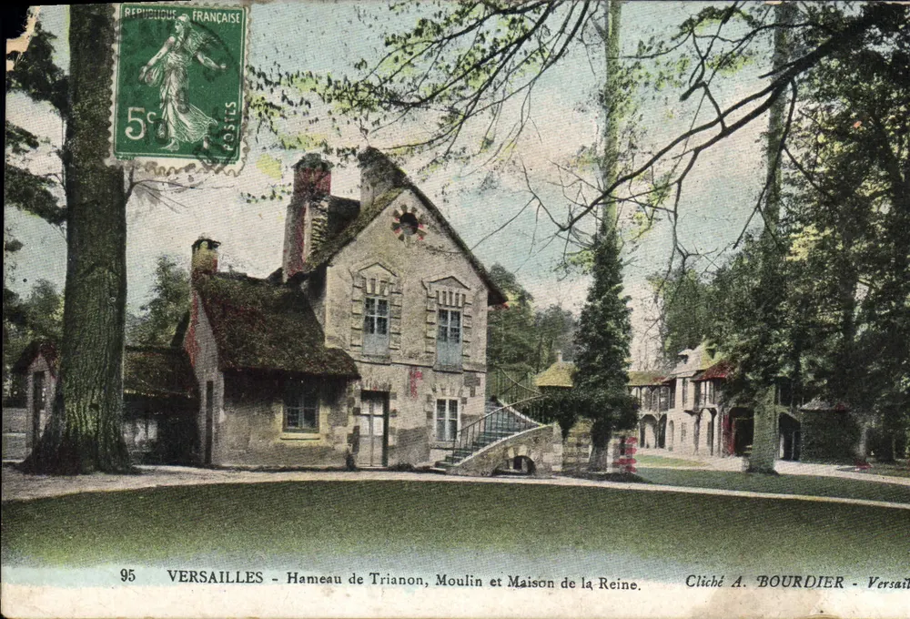 Versailles - Hameau de Trianon, Mühle und Königinnenhaus — Cliché A. BOURDIER - Vorderseite