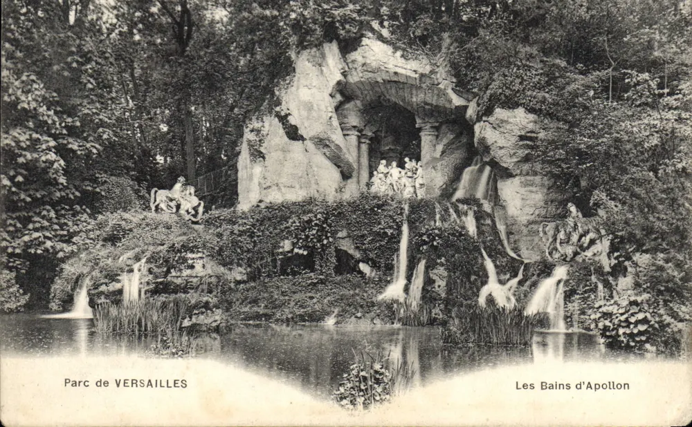 Os Banhos de Apolo — Parque de Versalhes — Mme Moreau, editora Versalhes - Frente