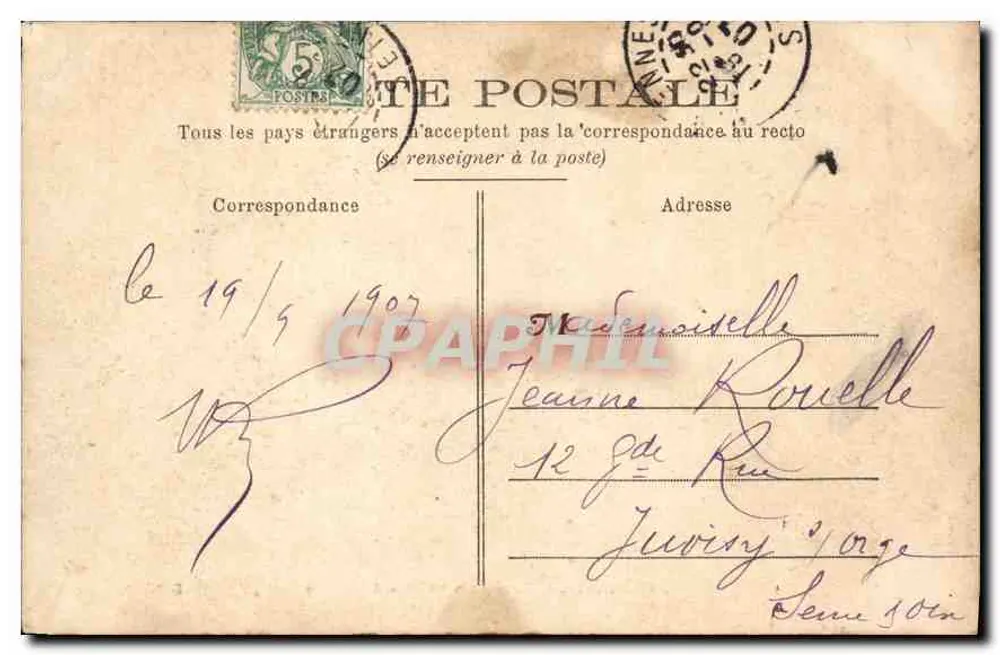 Vincennes — Tor der Artillerie-Kaserne — D.W.D. - Rückseite