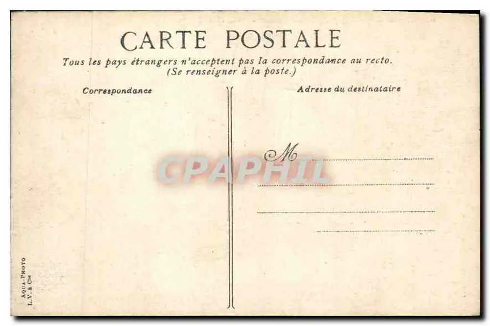 Plaats Victor Hugo in Grenoble — uitzicht op de Forten en het St-Eynard — uitgever L.V. & Cie - Achterkant