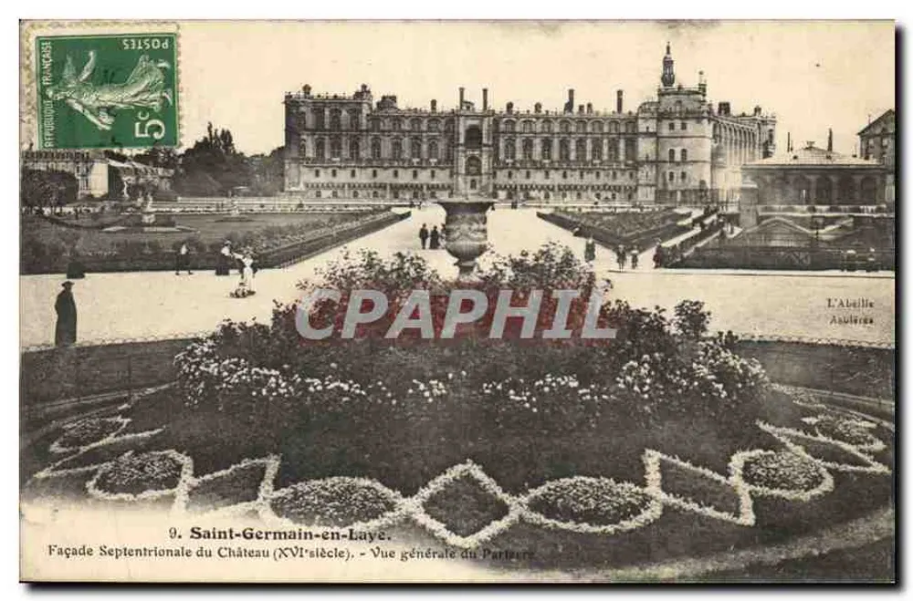 Saint-Germain-en-Laye — Nordfassade des Schlosses (16. Jahrhundert) — Allgemeiner Blick auf den Park — L'Atellie Asulière - Vorderseite