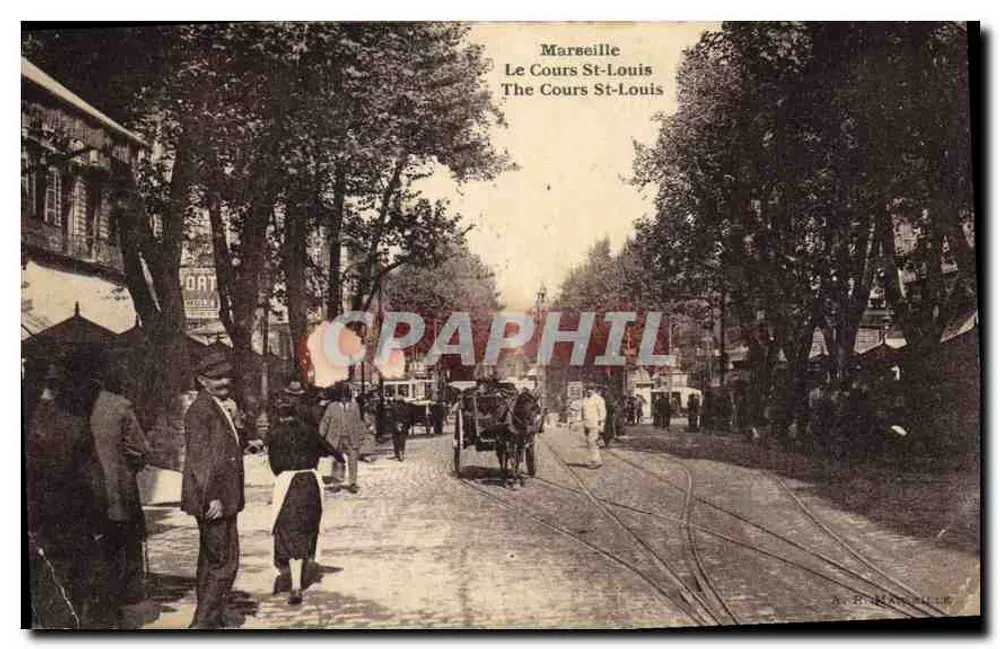 Marselha — O Cours St-Louis — A. RICHARD & CIE - Frente