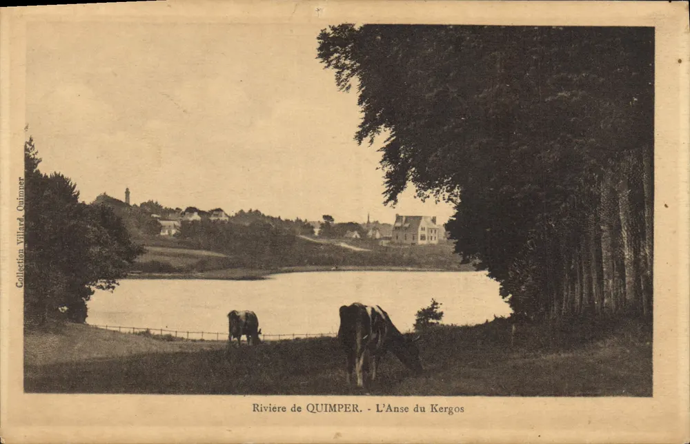 Rivier van QUIMPER - L'Anse du Kergos — Collectie Villard Quimper - Voorkant