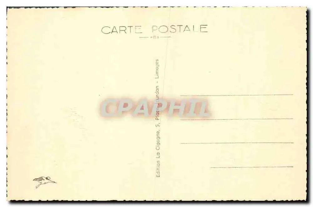 Limoges (H-V.) — A Catedral Saint-Étienne — Visa Censure 1939 - Verso