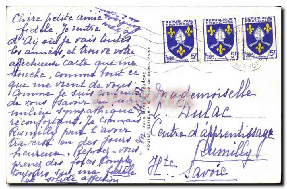 PARIS – Notre-Dame, a fachada — MOUTET, editor n°1000 - Verso