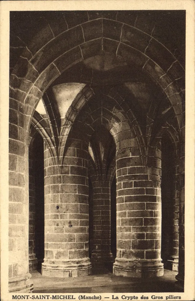 Mont-Saint-Michel (Manche) — Die Kathedrale der Großen Säulen - Vorderseite