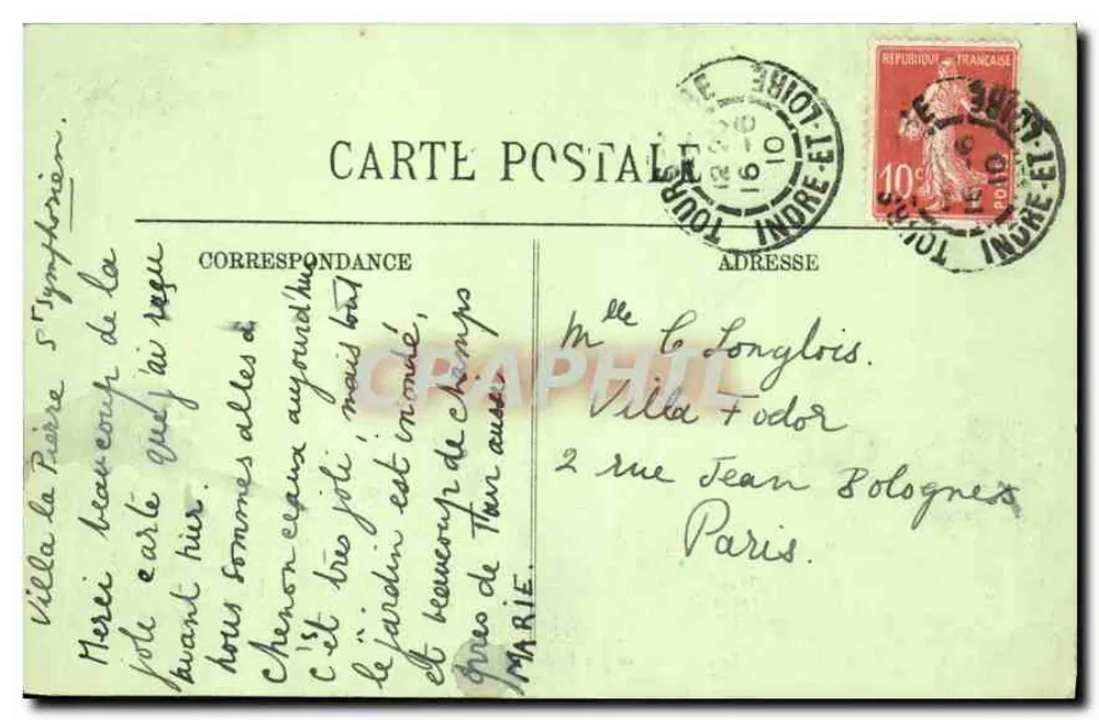 O Castelo — A Grande Avenida — LL. - Verso