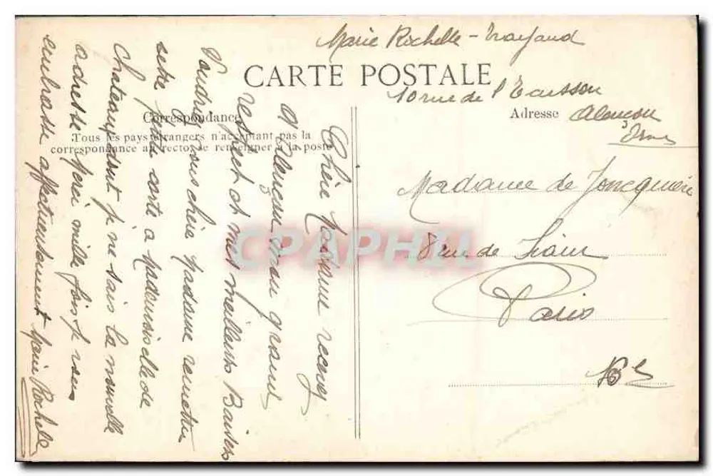 Das Schloss La Chevalerie — Umgebung von Alençon (Orne) — Normandie — Nr. 145 - Rückseite