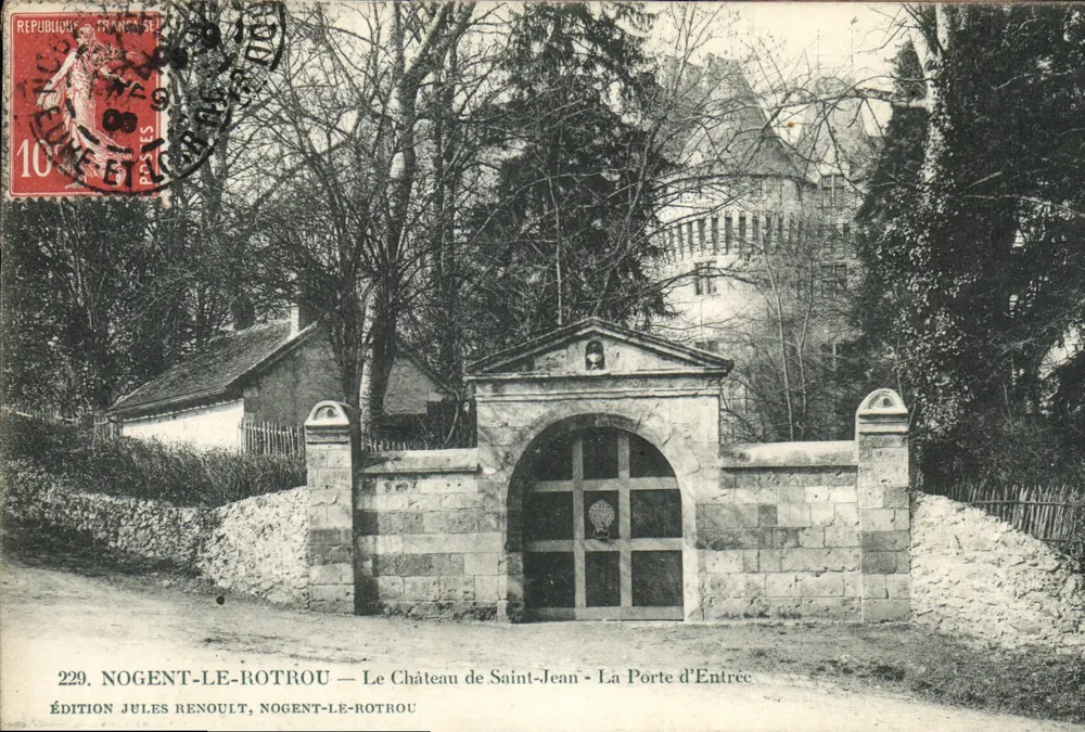 Nogent-le-Rotrou — Schloss Saint-Jean — Die Eingangstür — Edition Jules Renoult - Vorderseite