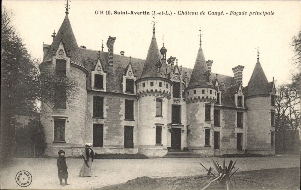 Saint-Avertin (Loir-et-Cher) - Schloss Cangé - Hauptfassade — GB 10 — Verlag: Grand Bazar de Tours - Vorderseite