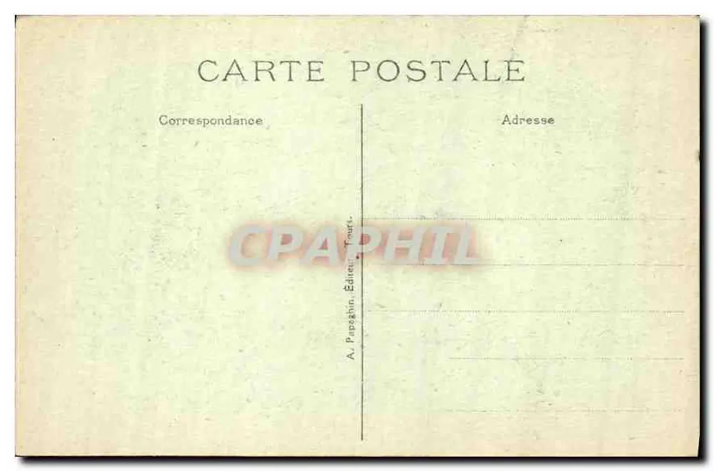 Hotel Gouin — Tours — Editor A. Papagahn - Verso