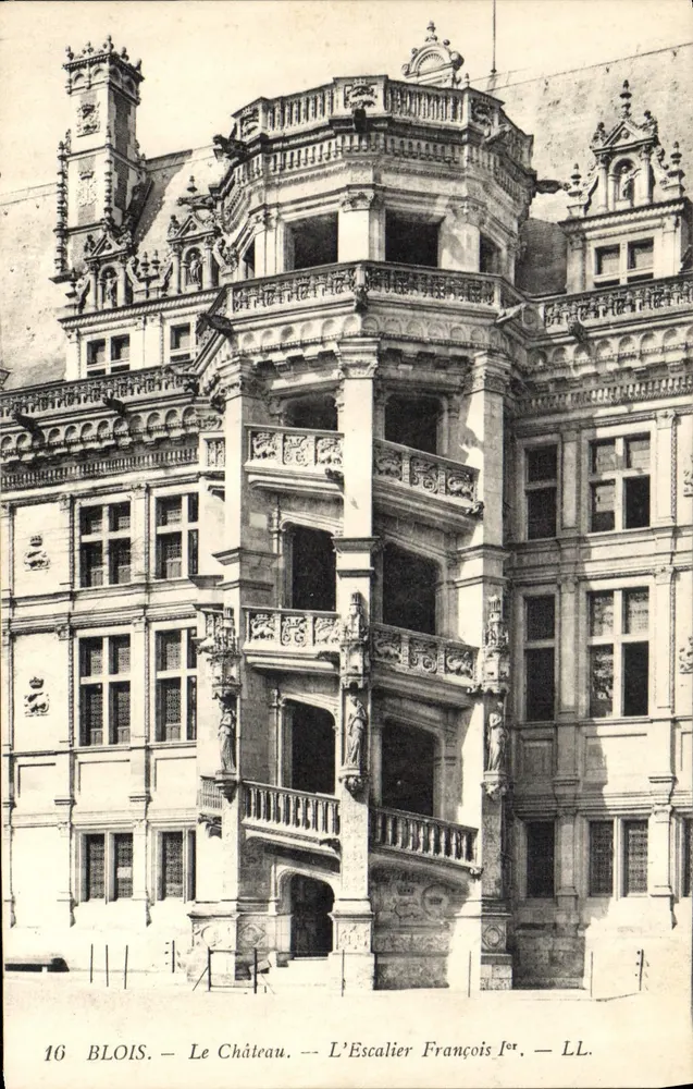 Blois — Das Schloss — Die Treppe François Ier — LL. — Nr. 16 - Vorderseite