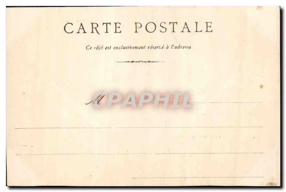 As Falésias do Pollet — Dieppe, 26/06/1904 — editor não visível - Verso