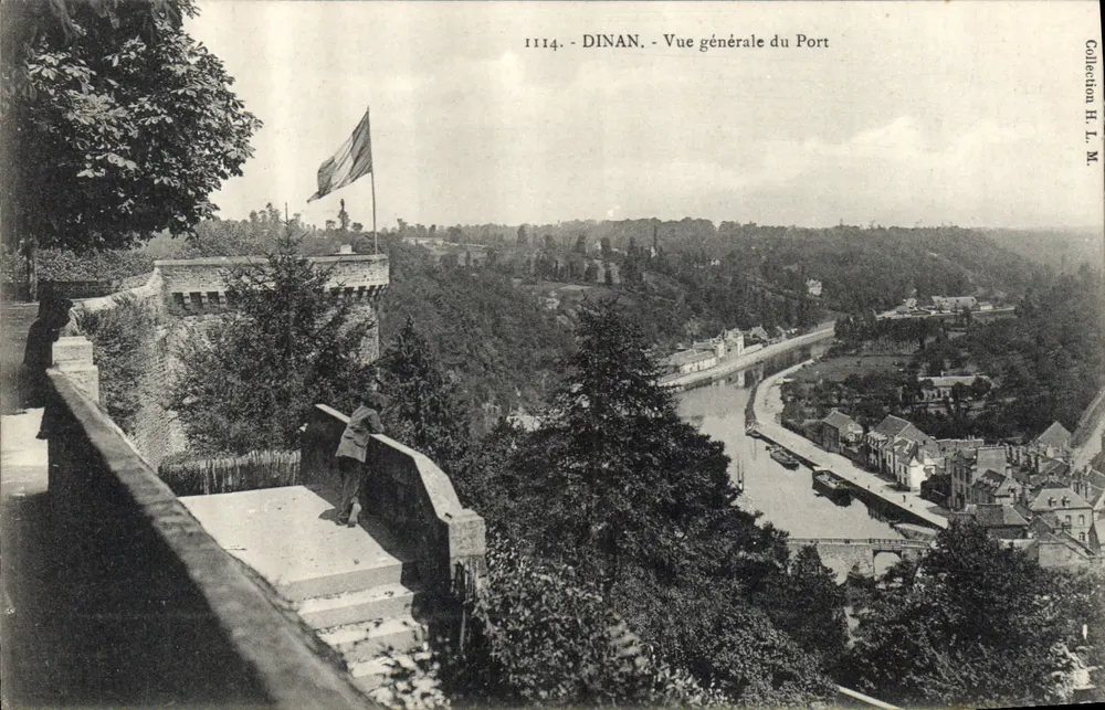 Dinan - Vista geral do Porto — Coleção H. L. M. — n° 1114 - Frente