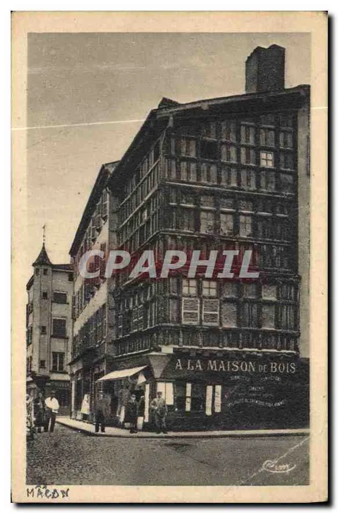 Mâcon — A Casa de Madeira — editor Ploux, número de série não visível - Frente