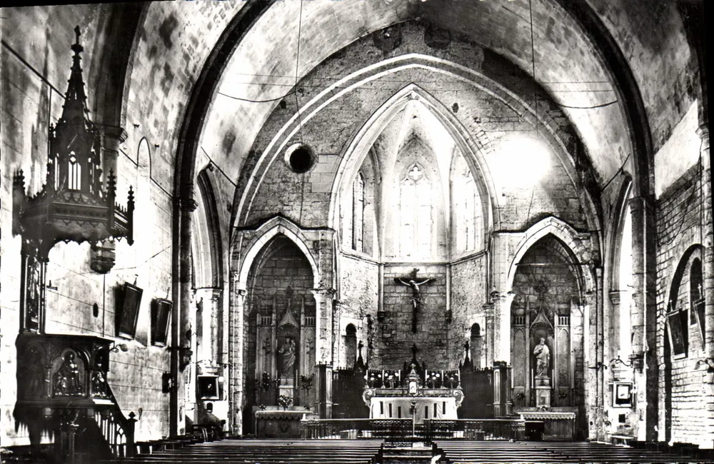 Frontignan (Hérault) — Het interieur van de kerk (13e eeuw) — Edities SL, Lyon - Voorkant