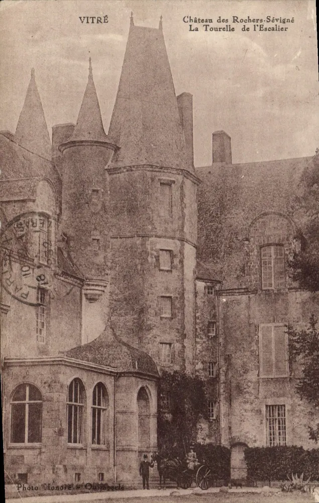 Vitré — Schloss der Rochers-Sévigné, La Tourelle de l'Escalier — Foto Monoré & Ohimpecks - Vorderseite