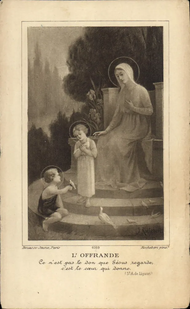 Die Opferung — Maria und das Kind Jesus — Bouasse-Jeune, Paris, Nr. 6169 - Vorderseite