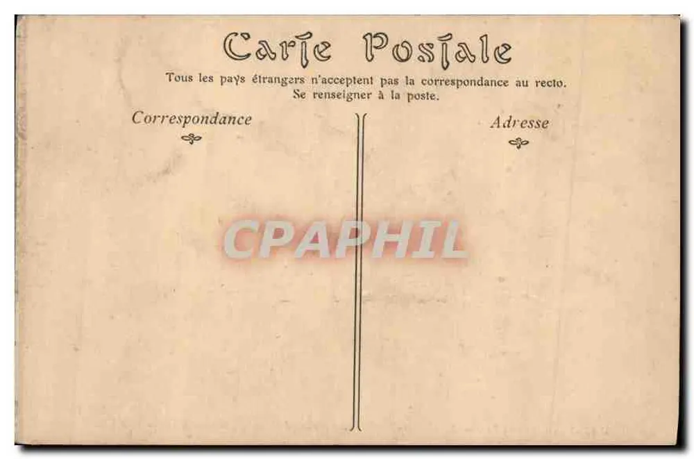 MAISONS-LAFFITTE — Das Schloss, die Große Ehrenstiege, Gruppe von Kindern (Das Lied) — ND Phot - Rückseite
