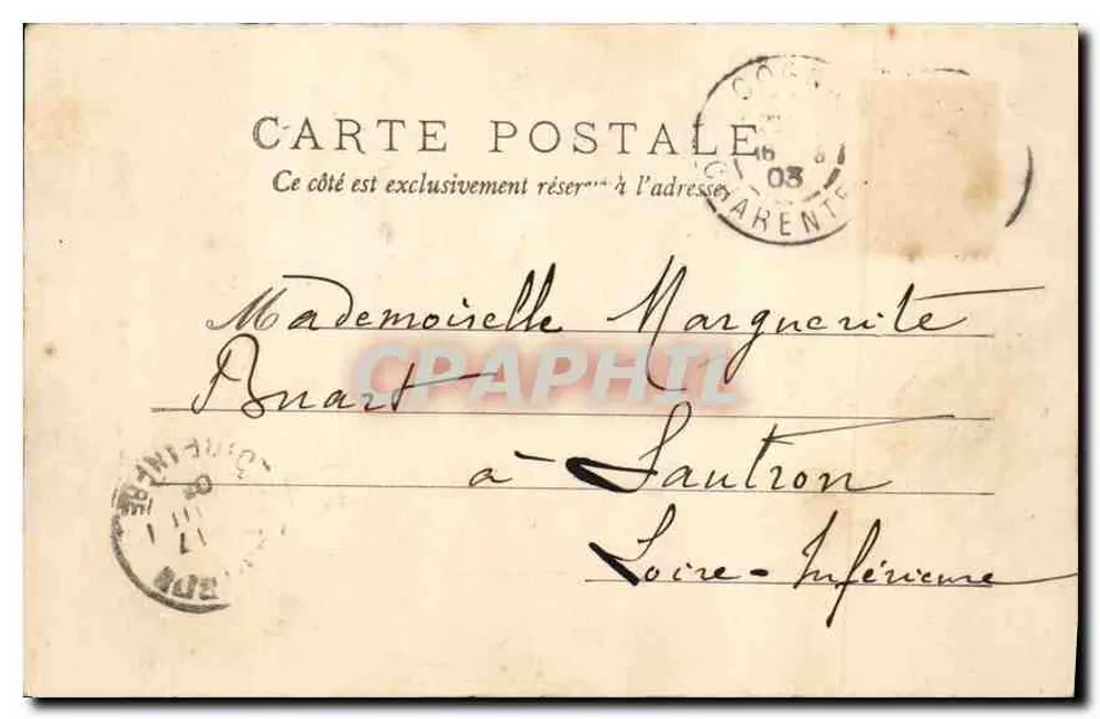 Cognac — Casa de madeira do século XV — editor desconhecido, n° 14 - Verso