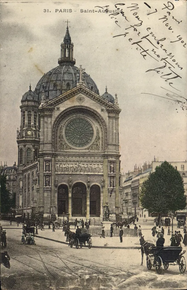 Paris - Saint-Augustin — editor desconhecido, n° 31 - Frente