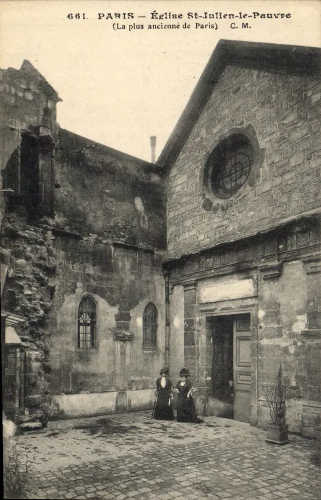 Paris — Kirche Saint-Julien-le-Pauvre (Die älteste von Paris) — C. M. n°661 - Vorderseite