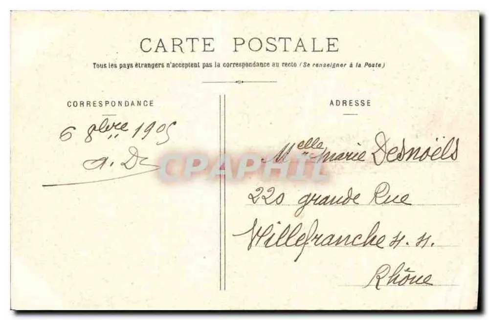 BAR-LE-DUC - Orme gigante e Escola Normal — Yva En. Collot, editor, Bar-le-Duc - Verso