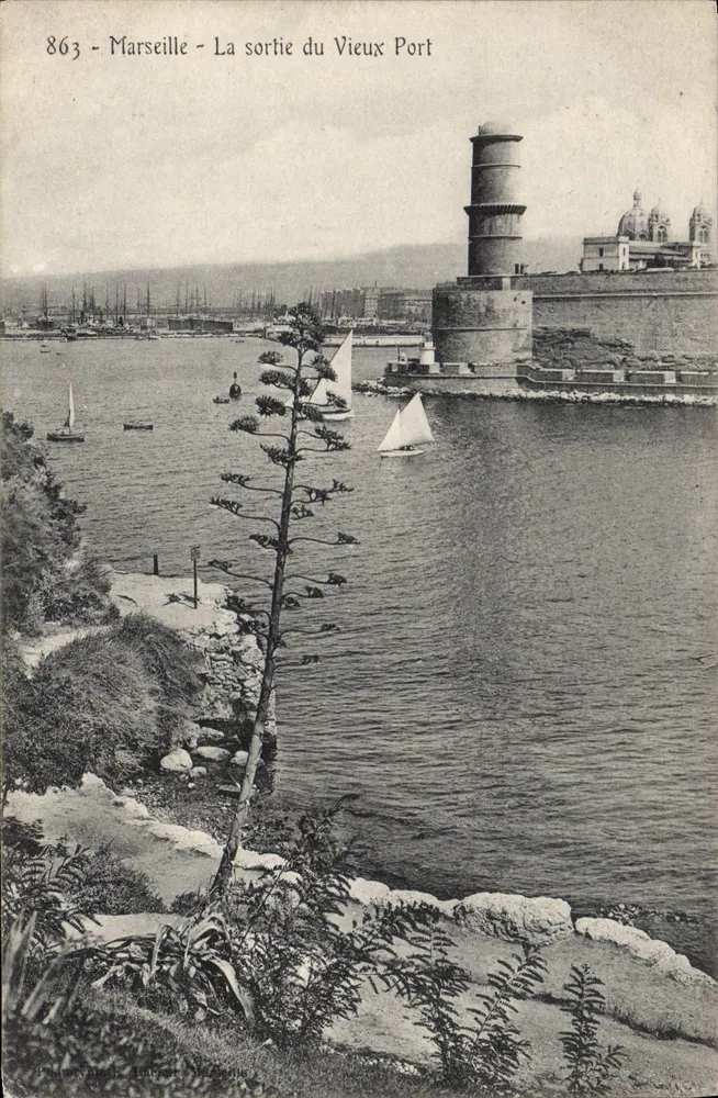 Marseille - Ausgang des Vieux Port — anonymer Verlag, Seriennummer 863 - Vorderseite