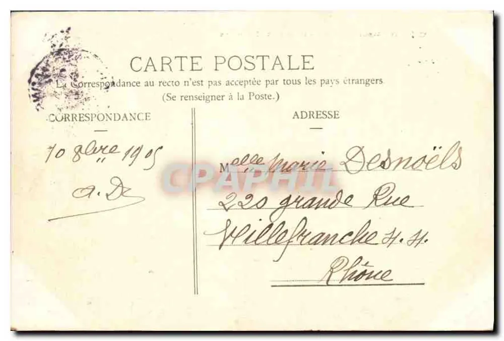 Châlons-sur-Marne - Ponte dos Marinheiros — editor não visível, número de série não legível - Verso