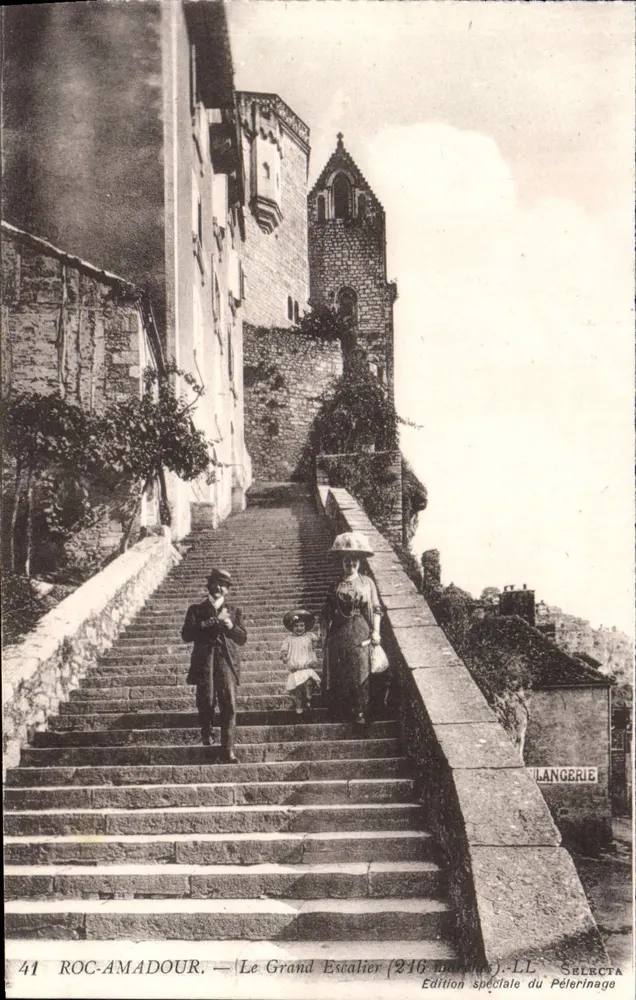 Rocamadour — De Grote Trap (216 treden) — Speciale editie van de Pilgrimsreis, J.-L.L. Selecta - Voorkant