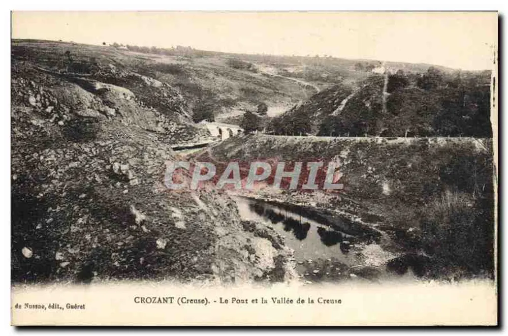 Crozant (Creuse) — Der Brücke und das Tal der Creuse — de Nussane, Verlag, Guéret - Vorderseite