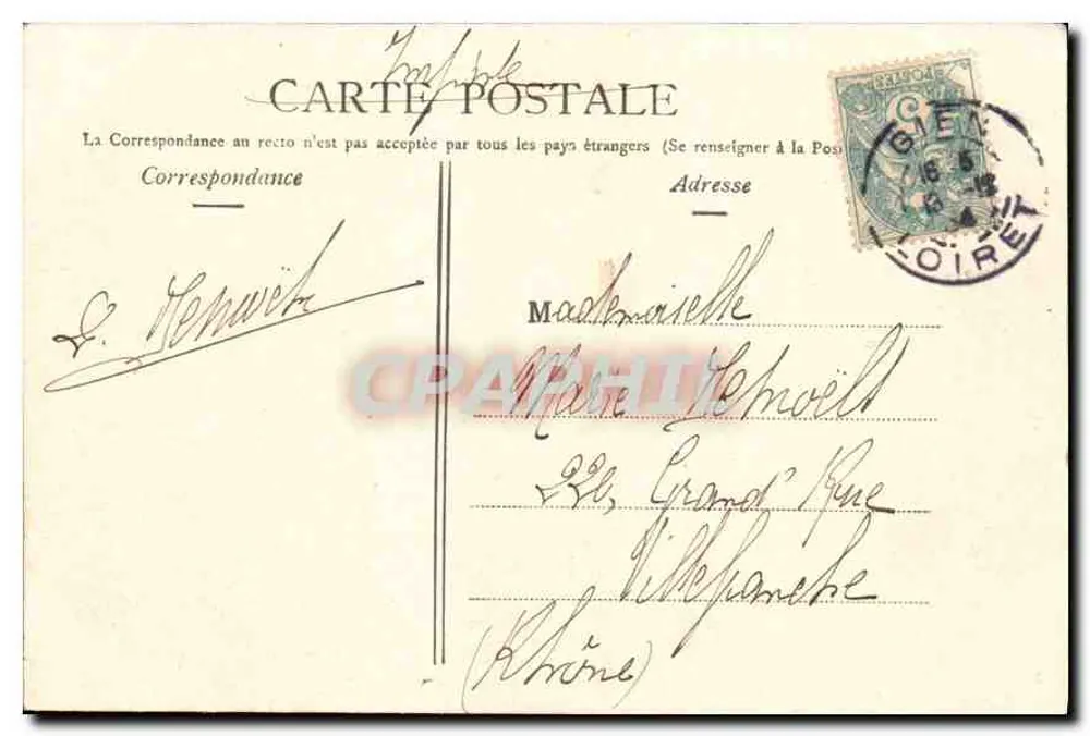 Gien (Loiret) — Vista geral — Coleção L. Marchand, Sully-sur-Loire - Verso