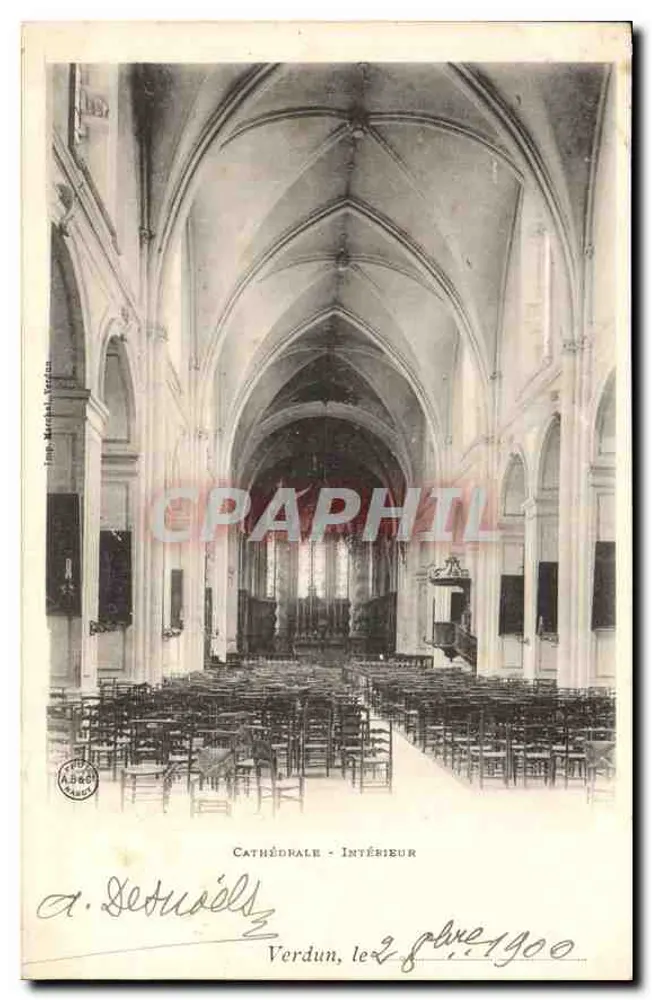 Catedral — Interior — Verdun, 1900 — Imp. Mercel, Verdun - Frente