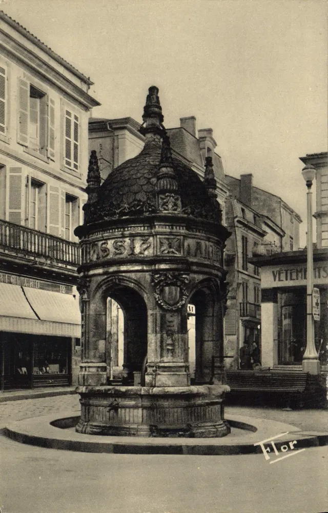 Saint-Jean-d'Angély — Die Fontaine du Pilori — Künstlerische Ausgaben Marcel Carrière, Niort - Vorderseite