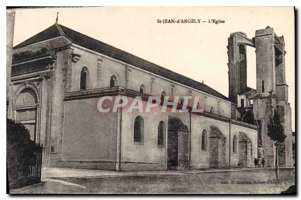 St-Jean-d'Angély — A Igreja — Edição H. Héron, St-Jean-d'Angély - Frente