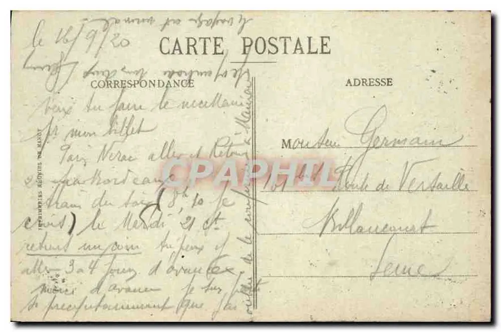 A Catedral de ROUEN - A Flecha (Altura 152 m) — editor desconhecido, número de série não visível - Verso