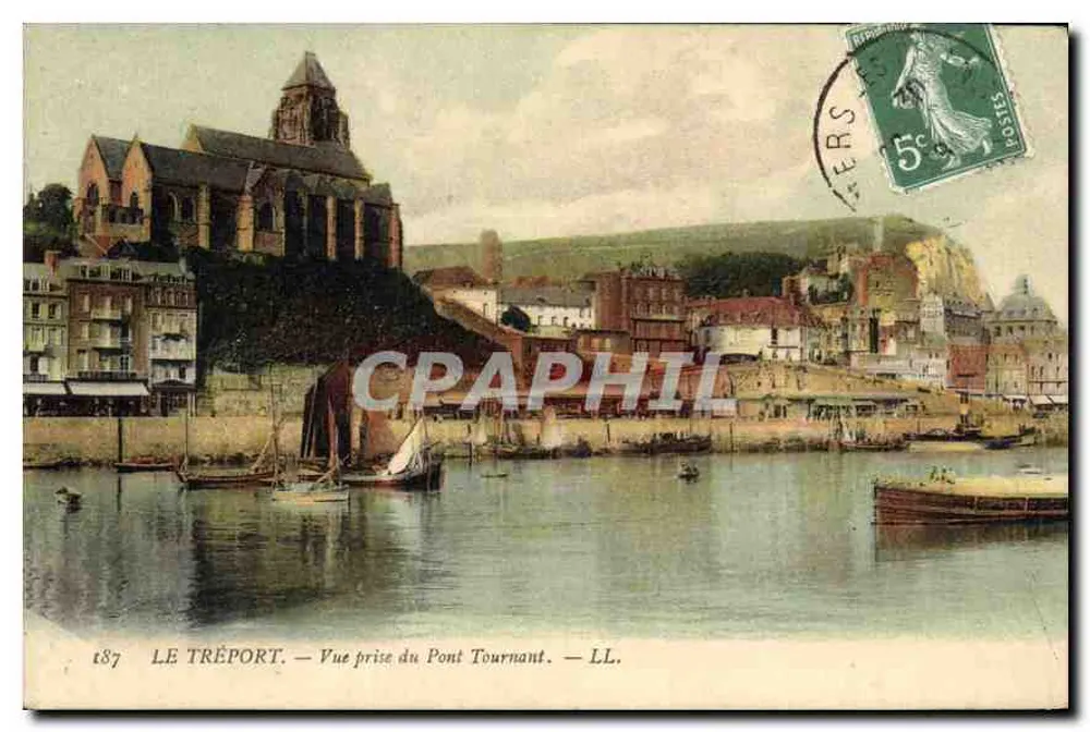 Le Tréport — Ansicht vom Drehbrücke — LL. - Vorderseite